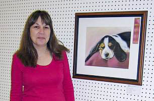 Heather receives Honourable Mention for
Dog Tired at the 2004 Society of York Region Artists show.